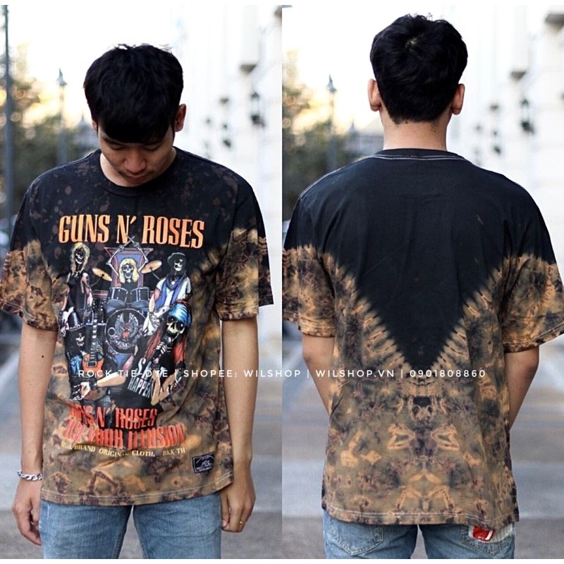 ÁO ROCK TIE-DYE METALLICA - GUNS N’ ROSES - PINK FLOYD | ROCK BAND TEE - VINTAGE - ÁO THUN PHÔNG NHẠC ROCK