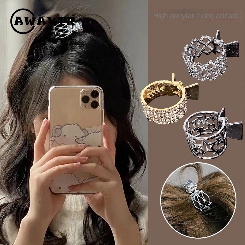 Kẹp Tóc Đuôi Ngựa Chống Chảy Xệ Phong Cách Hàn Quốc Dành Cho Nữ
