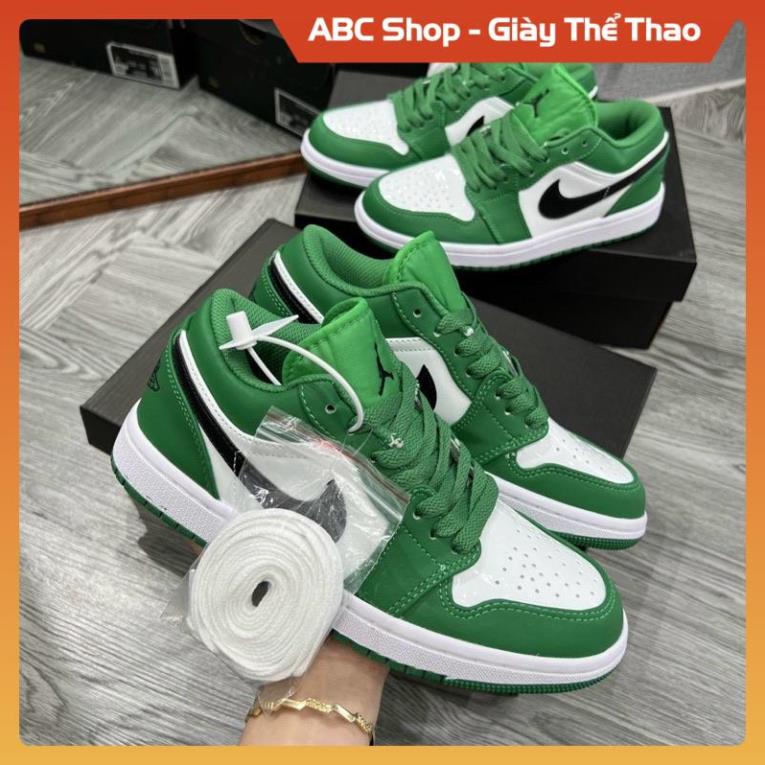 GIÀY THỂ THAO JD XANH LÁ TRẮNG THẤP CỔ 11 FULL BOX, GIẦY JD1 LOW HÓT TREND