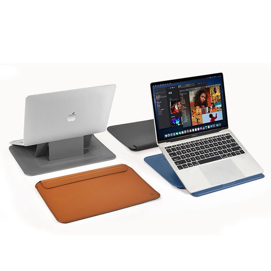 Bao da Wiwu Skin Pro III cho Macbook Surface 13&quot;-13.3&quot; kết hợp đế kê máy tiện lợi