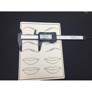 Thước đo vẽ lông mày điện tử mỏ vịt - chữ F