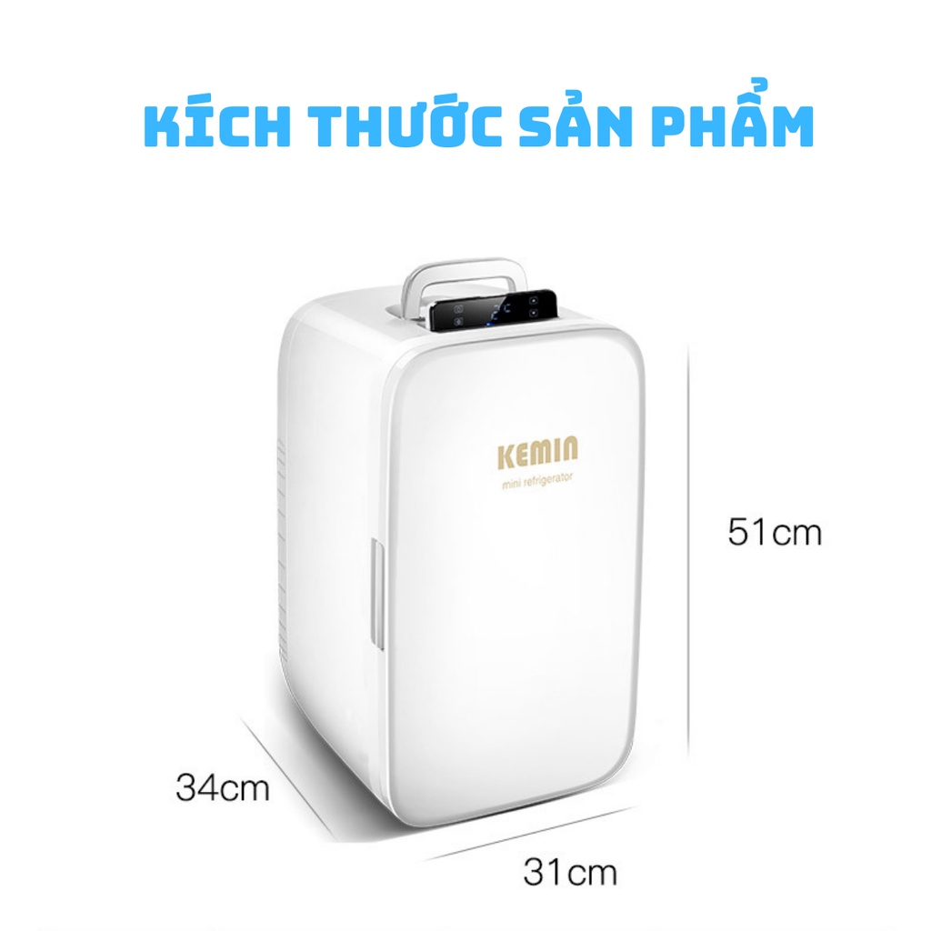 Tủ Lạnh Mini Kemin 25L 2 Chiều Nóng Lạnh Có Điều Chỉnh Nhiệt Cao Cấp Nội Địa Trung - Bảo Hành Chính Hãng Trên Toàn Quốc