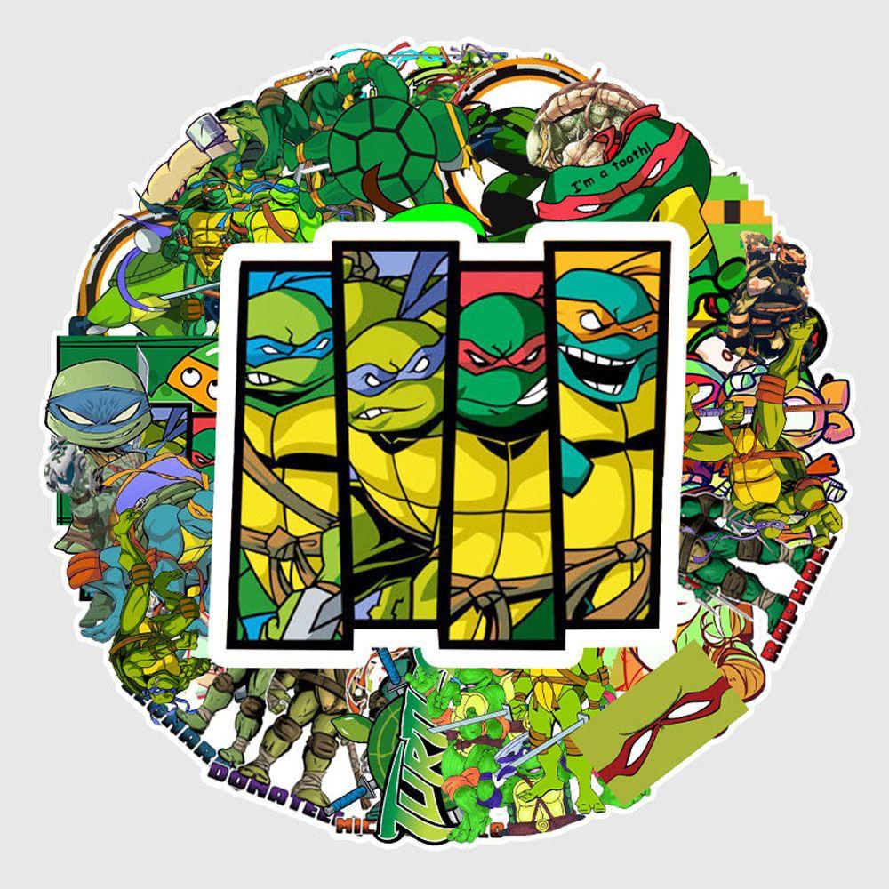 Miếng Dán Mini Hình Chú Rùa Hoạt Hình Dùng Trang Trí Ván Trượt / Guitar / Hành Lý / Văn Phòng