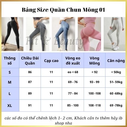 Quần chun mông tập gym cạp cao, quần legging tập gym nữ, tập mông co giãn 8 chiều QCM01