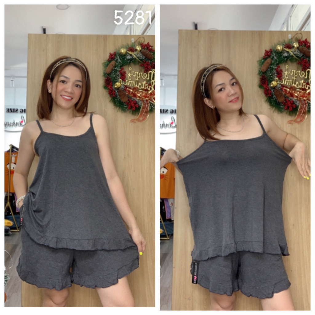 Bộ đùi 2 dây Bigsize Trơn - 5281