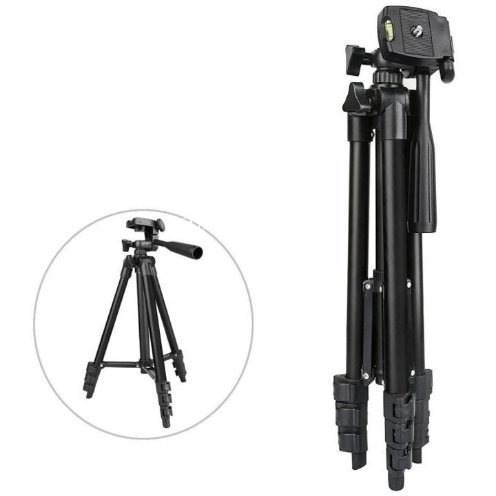 Tripod TF 3120 Kèm Gía đỡ cho điện thoại và máy ảnh