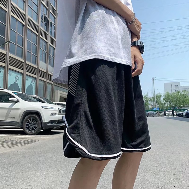 Quần Short Thể Thao Lưng Thun Ống Rộng Oversize Thời Trang Hàn Quốc Dành Cho Nam / Size M-3XL