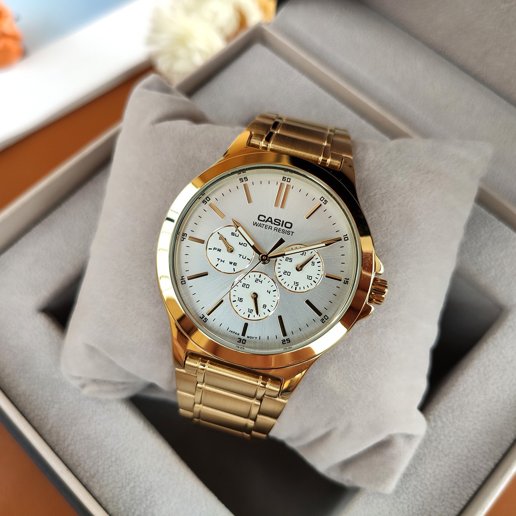 Đồng hồ nam casio ❤️ 𝐅𝐑𝐄𝐄𝐒𝐇𝐈𝐏 ❤️ Đồng hồ casio MTP-V300 MTP-V300GL-9A MTP-V300D-3A chính hãng Anh Khuê | BigBuy360 - bigbuy360.vn