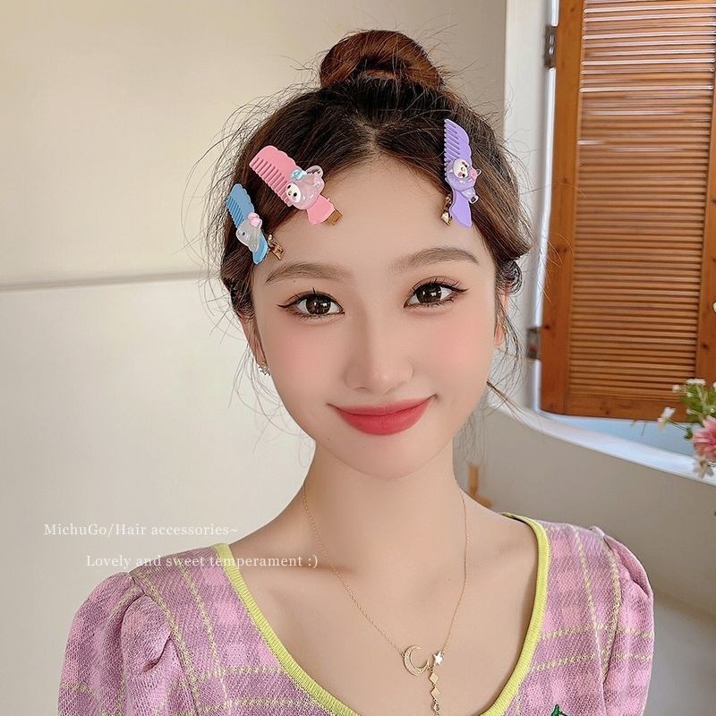 Lược Cài Tóc Bằng Nhựa Nhiều Màu Sắc Dễ Thương Xinh Xắn
