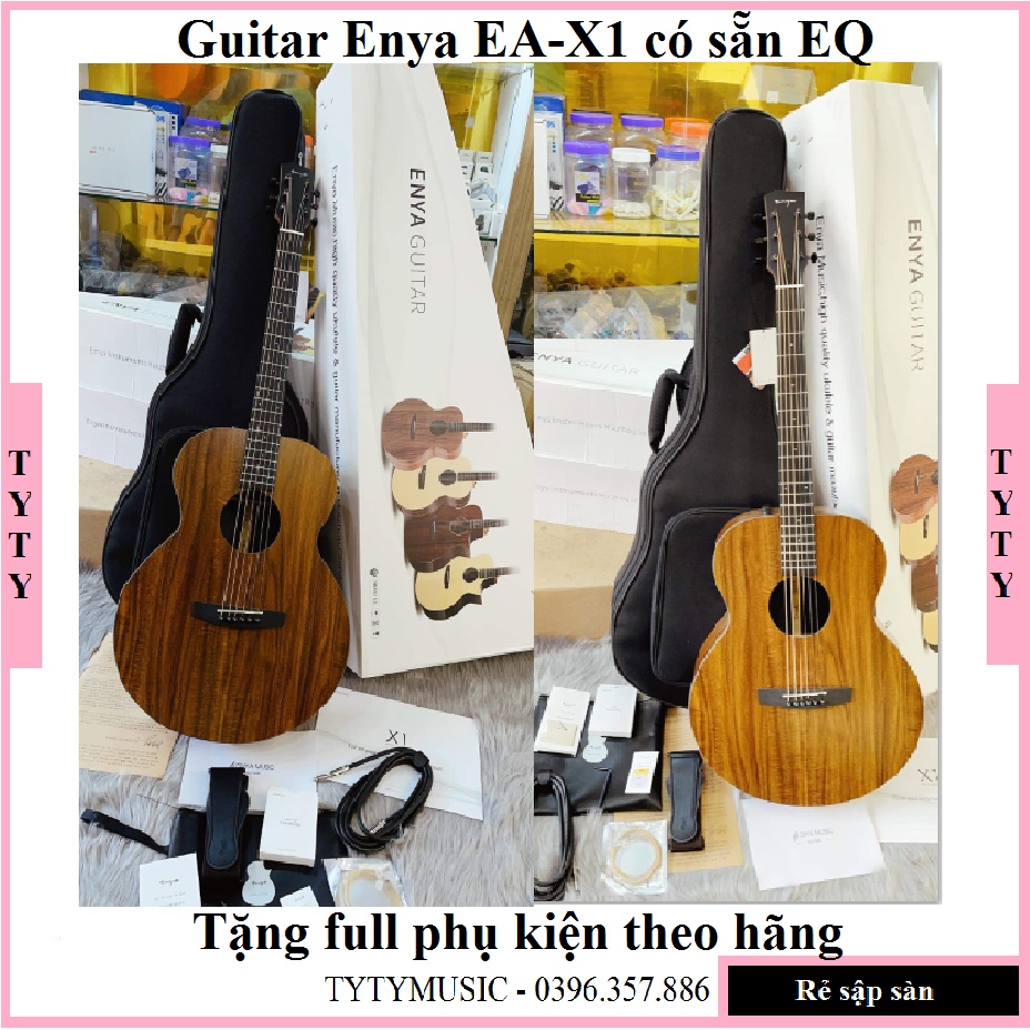 Đàn Guitar Enya EA-X1 tích hợp EQ chính hãng [tặng full PK] bảo hành 2 năm TYTYmusic