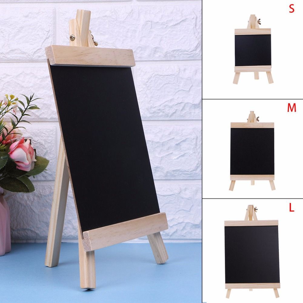 Bảng đen viết phấn ghi lời nhắn mini để bàn bằng gỗ thông