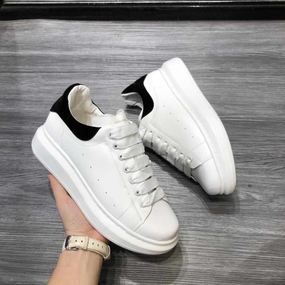 Giày thể thao sneaker mc queen gót đen độn đế nâng chiều cao nam nữ