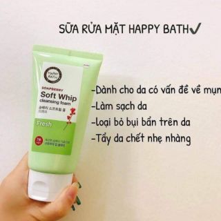 Dòng sữa rửa mặt HAPPY BATH CLEANSING FOAM