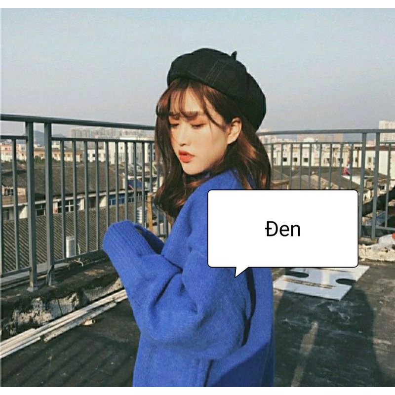 Mũ nồi Ulzzang cao cấp Hàn Quốc kẻ caro màu ngẫu nhiên ( còn Ghi,đen,nâu đỏ)