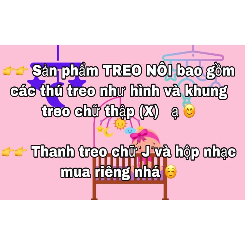 TREO NÔI ĐẦY MÀU SẮC cực Cute CHO CÁC BÉ YÊU