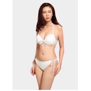 Bikini 2 mảnh nơ ngực cột lưng phối chip nhiều màu VATIXA BKN100