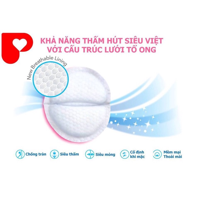 MIẾNG LÓT THẤM SỮA PIGEON NHẬT 24 miếng.