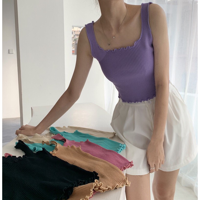 áo hai hai dây dệt kim bản to 0700