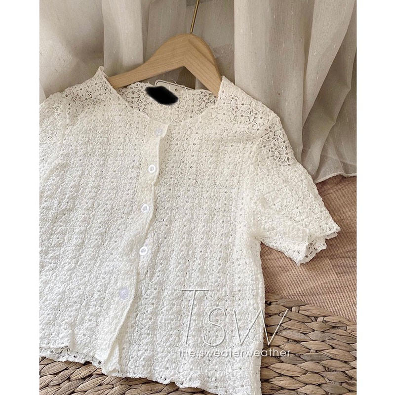 Áo Croptop Ren Siêu Xinh Hàng Quảng Châu M065- Lolla_Fashion