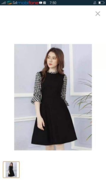 Đầm tay phối kate