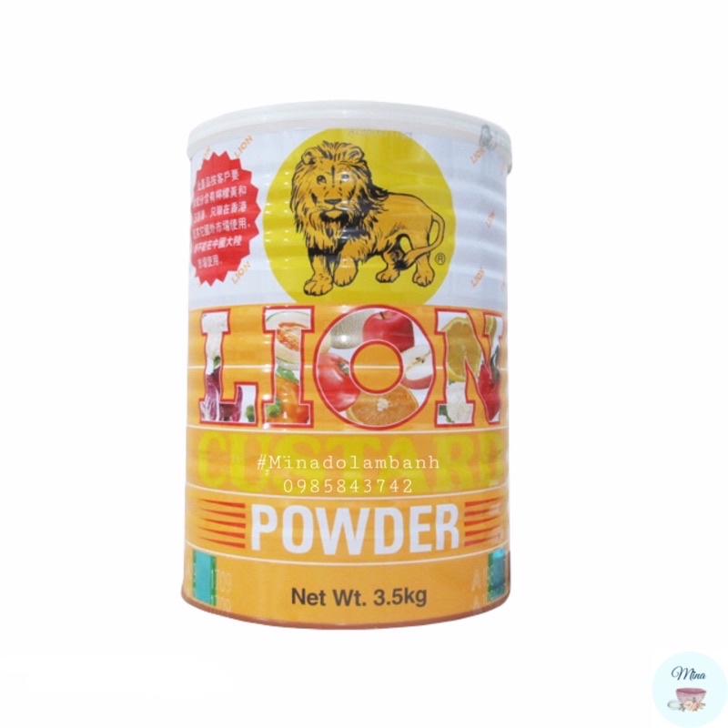 Bột Lion Custard 3,5kg (Bột sư tử) chính hãng