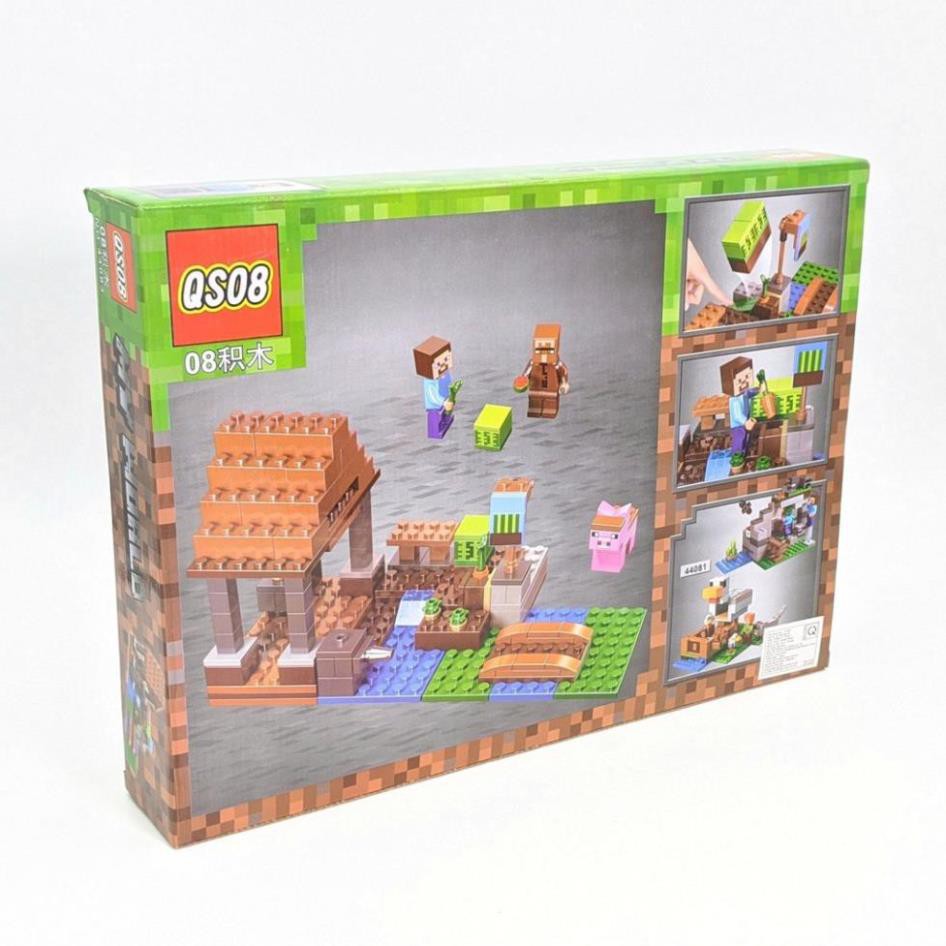 [Khai trương giảm giá] Bộ LEGO Minecraft 165 miếng ghép - Lắp ráp mô hình MY WORLD