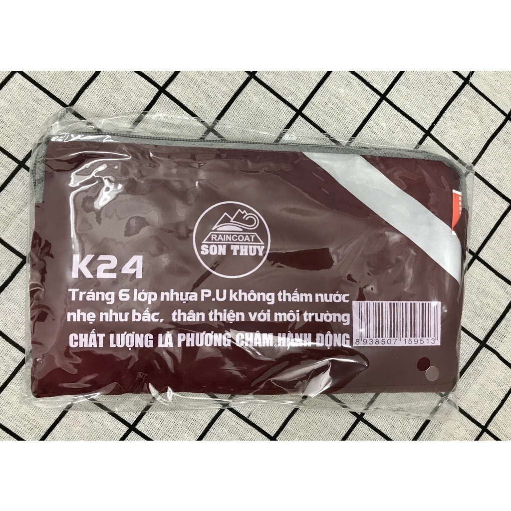 Áo mưa K24 cao cấp- siêu nhẹ 1 đầu chính hãng Sơn Thủy