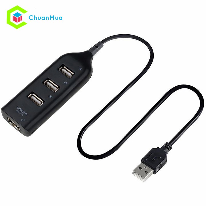 Bộ Hub chia 4 cổng USB tốc độ cao cho máy tính/PC - HUB USB