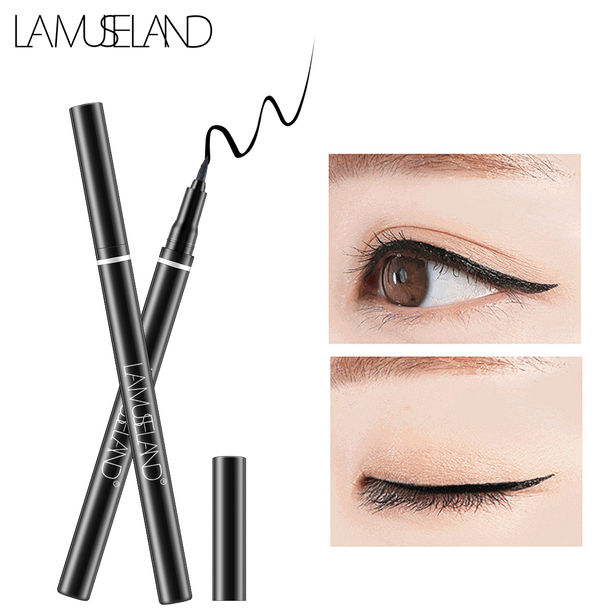 LAMUSELAND Black Long Lasting Waterproof Liquid Eyeliner 1.5g L19E03-LA4005 | BigBuy360 - bigbuy360.vn