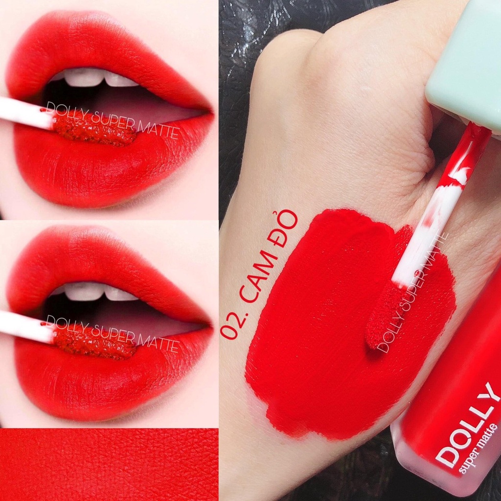Son lì, kem, không chì Dolly SUPER MATTE siêu min