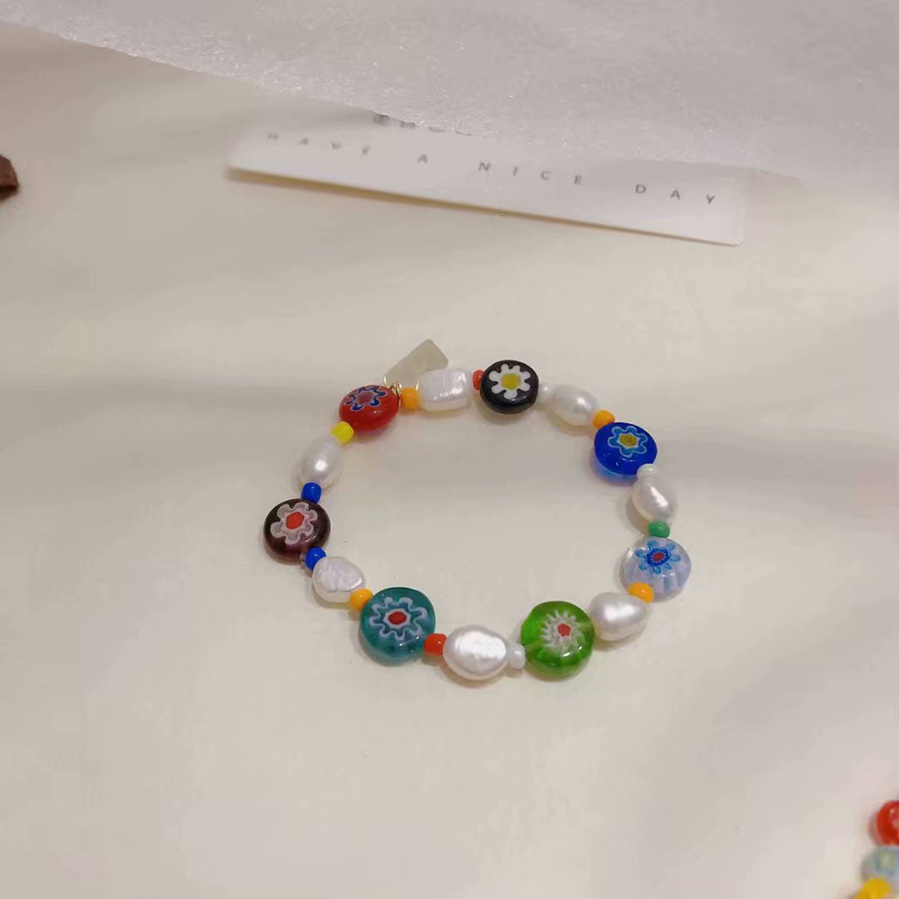 vòng cổ Mặt Hình Hoa Đính Ngọc Trai Giả Thời Trang Cho Nữ