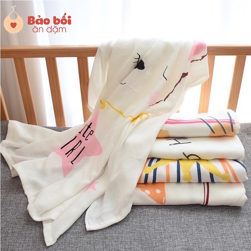 Chăn lụa mềm mại kèm túi zip bao xịn xò cho bé