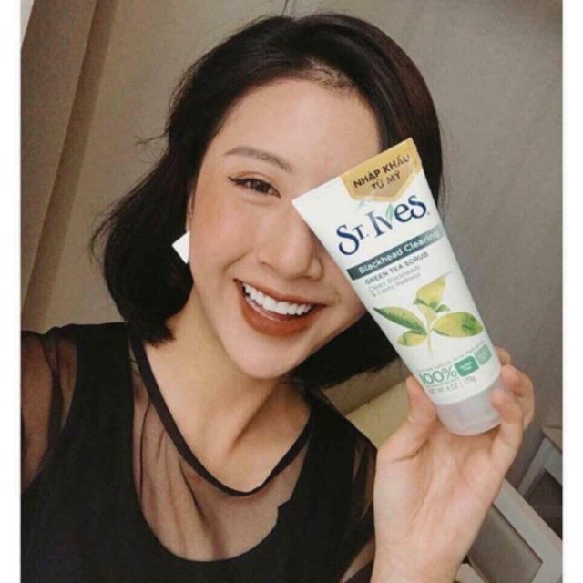 Tẩy da chết ST.Ives Blackhead Clearing Green Tea Scrub