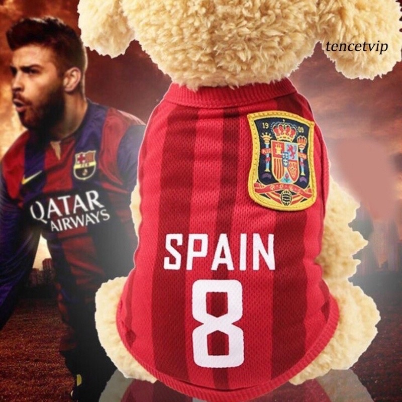 Áo Chó Mèo - ÁO CẦU THỦ BÓNG ĐÁ (Có Size Lớn) - CHỌN MẪU