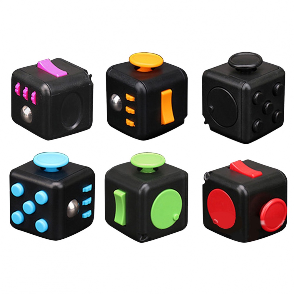 Fidget Cube Khối Lập Phương Bấm Nút Giúp Giảm Căng Thẳng Hiệu Quả Nghiên cứu bài tập tại nhà