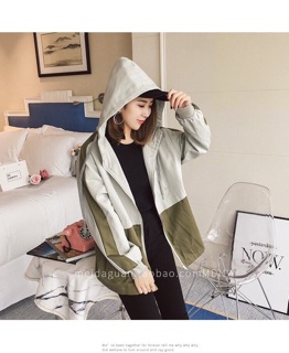 Áo khoác gió nữ form rộng