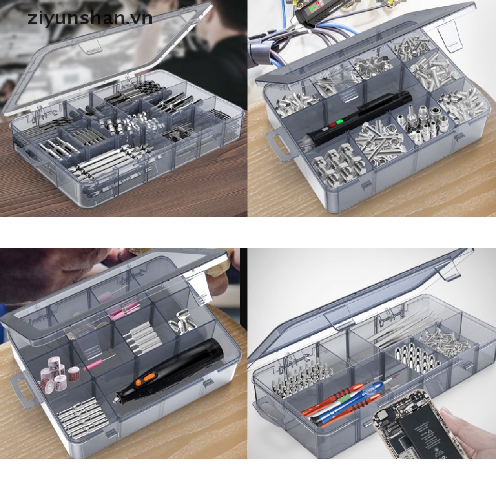 Hộp đựng linh kiện điện tử bằng nhựa trong suốt nhỏ gọn tiện dụng