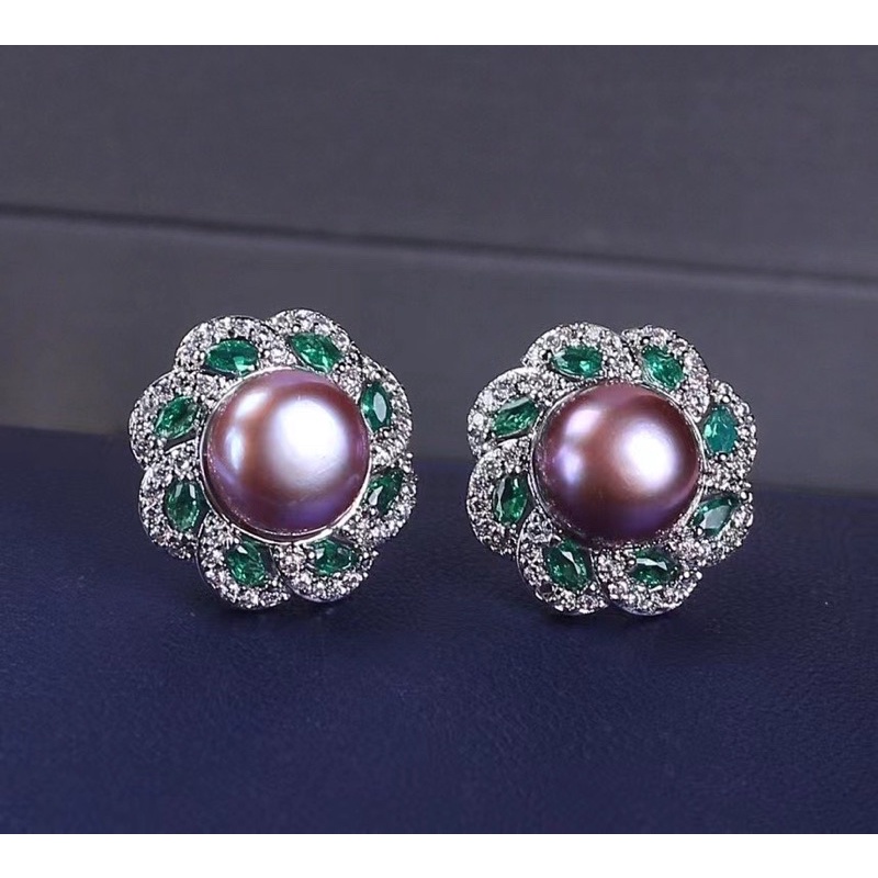 Bông tai trai thật kèm kiểm định Nhật