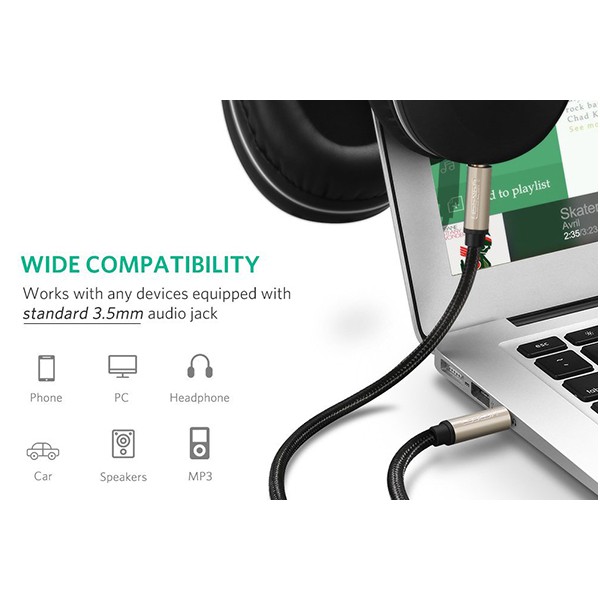 Dây Loa Cao Cấp Chuẩn 3.5 Dài 8m UGREEN 10607