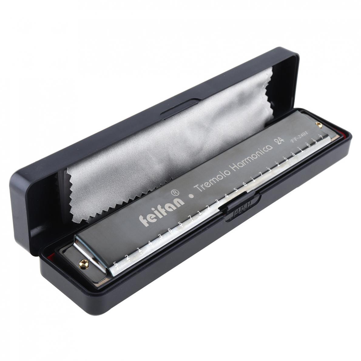 Kèn Harmonica 8k Titanium Tremolo 24 Lỗ