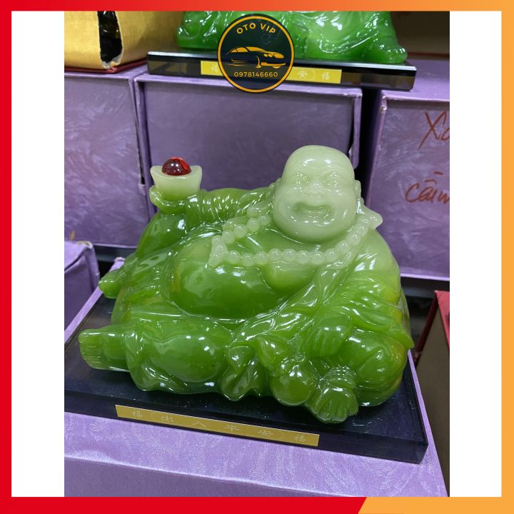 Tượng di lặc ngồi size lớn trang trí taplo xe hơi ✨ Bàn Làm Việc, Mang Lại Bình An May Mắn