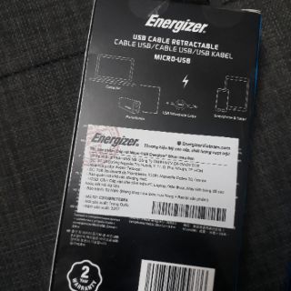 Cáp rút Energizer HT USB Micro 80cm