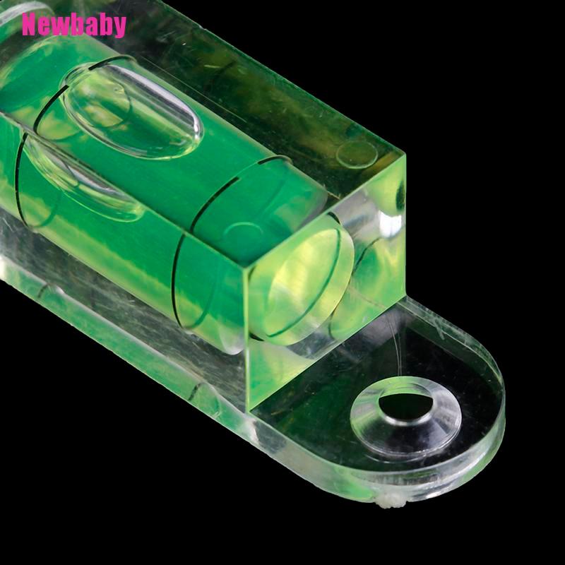 [Newbaby] Bong Bóng Acrylic Cấp Độ Vuông Mini Kèm Đinh Vít Tai