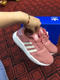 Giày thể thao Sneaker nmd hồng đất( tặng móc khoá )