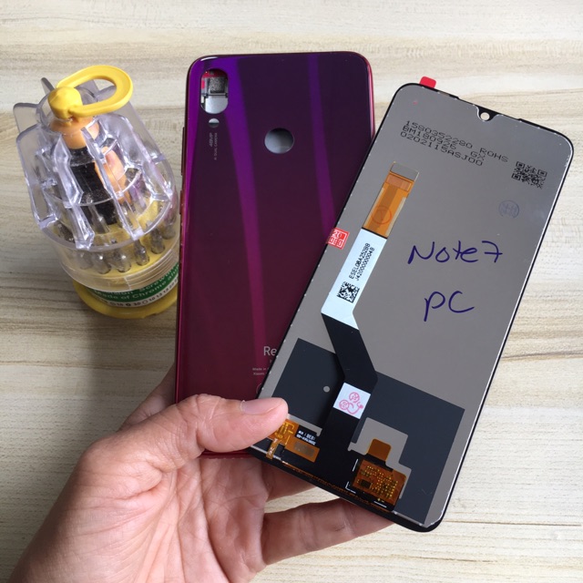 Combo Bộ Vỏ Sườn + Màn Hình Redmi Note 7 Zin Hàng Cao Cấp ( Tặng bộ vít đa năng)