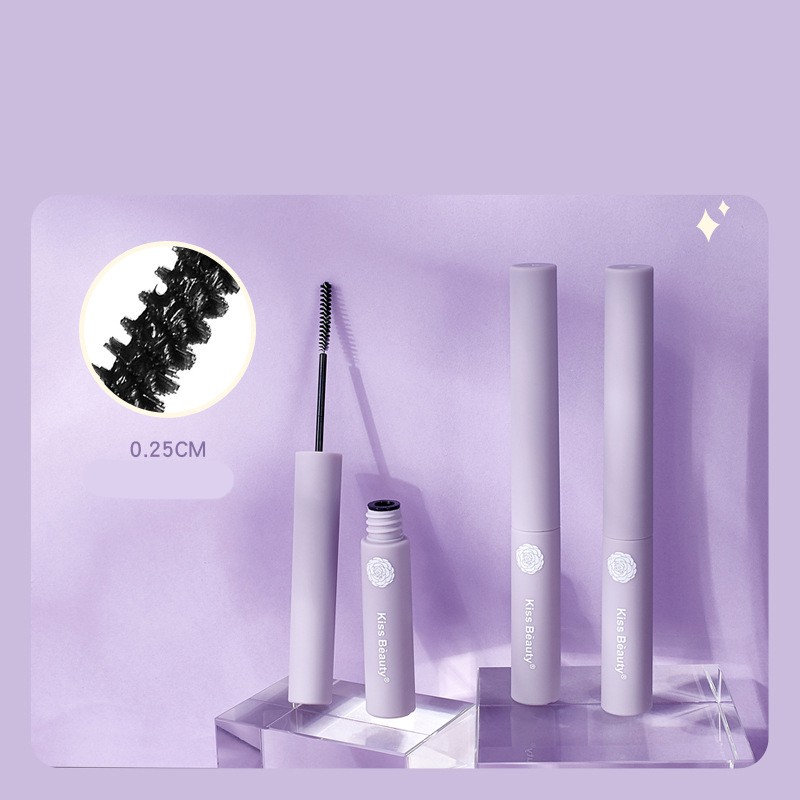 Mascara siêu mảnh dài mi cong mi Kiss Beauty vỏ tím sim Sena Beauty | BigBuy360 - bigbuy360.vn