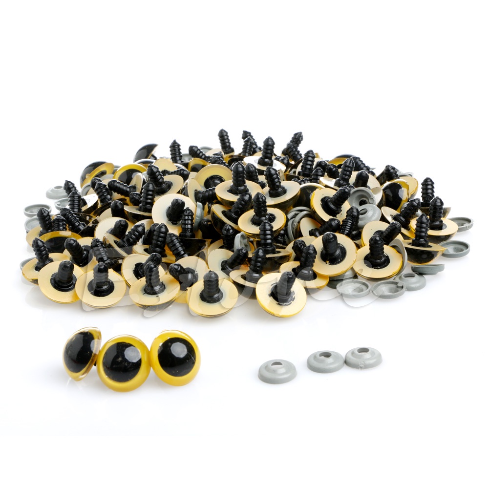 100 Con Mắt Nhựa 20mm Nhiều Màu Sắc Cho Thú Nhồi Bông