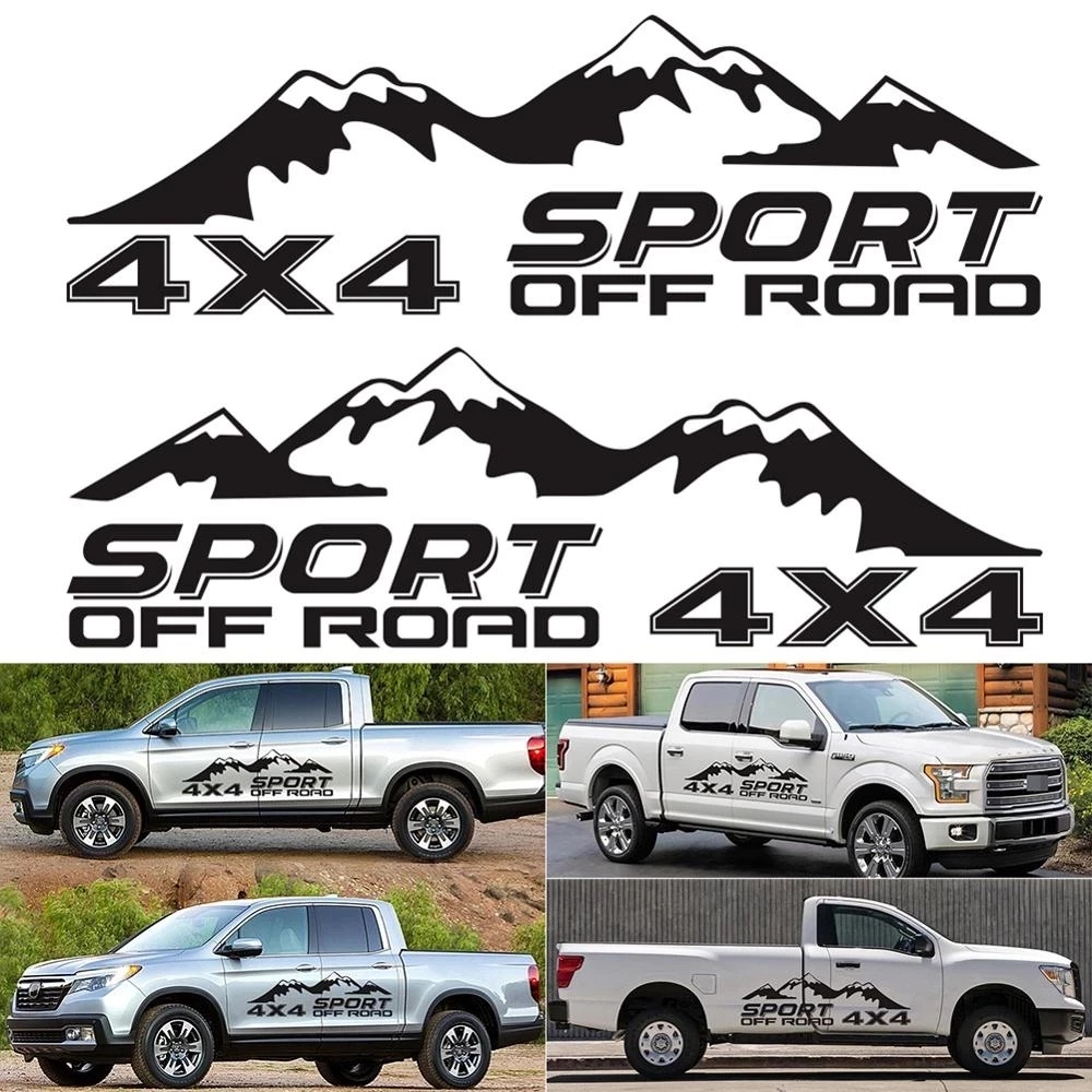 Sticker Vinyl Dán Trang Trí Xe Hơi D-MAX Navara 4X4 OFF ROAD