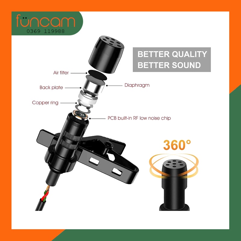 Micro cái áo dùng cho máy ảnh, điện thoại, máy tính