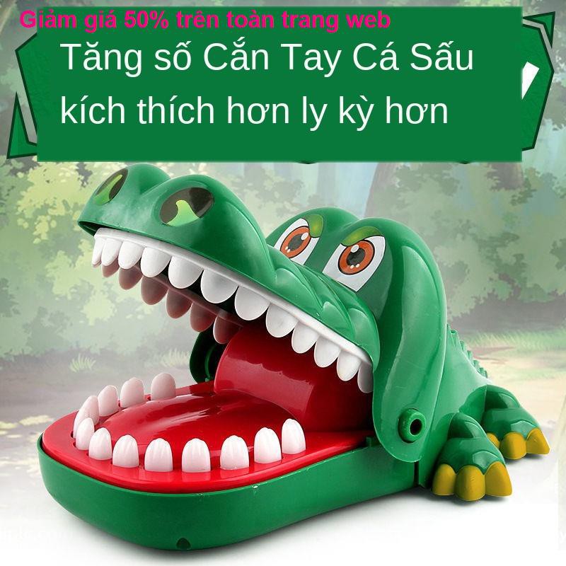 Cá sấu Cắn ngón tay mập Đồ chơi trẻ em Trò dành cho cha mẹ và con Cướp biển Thùng giải mã chó lừa đảo <